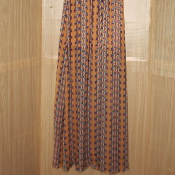En Creme Womens Peach Boho Maxi Dress Small - Picture 7 of 11